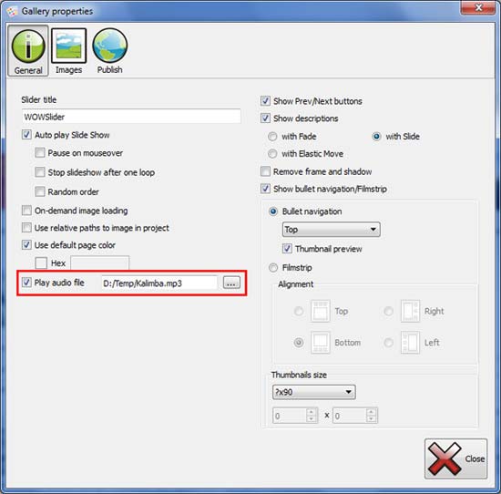 Music option