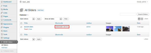 Wordpress Slider