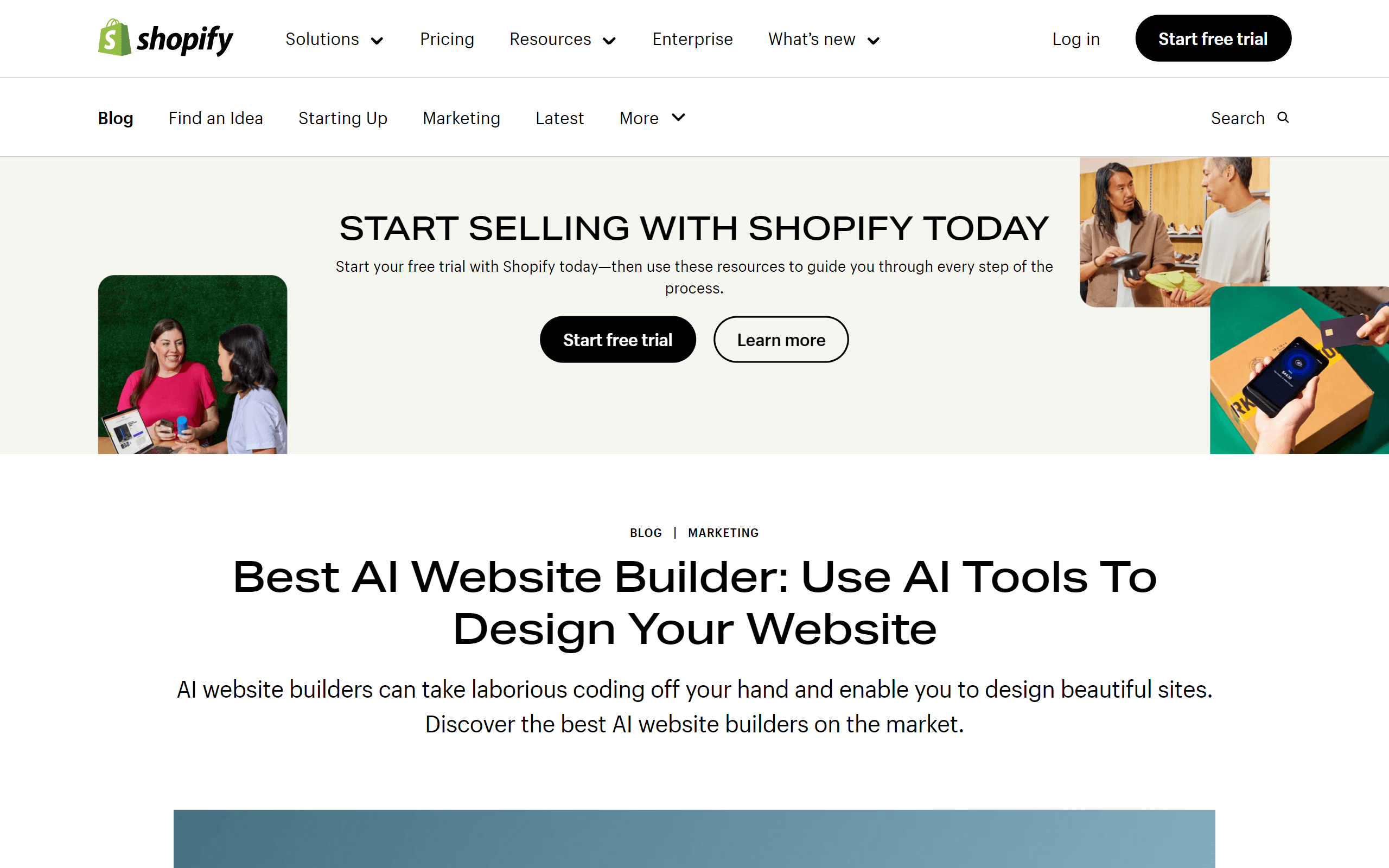 Webador AI vs Shopify