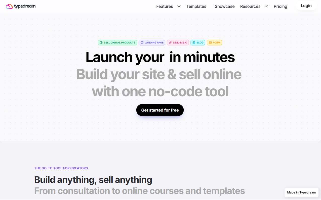 Site123 AI vs Typedream