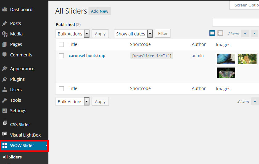 Wordpress Slider