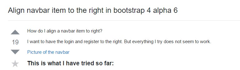  Regulate navbar  thing to the right in Bootstrap 4 alpha 6