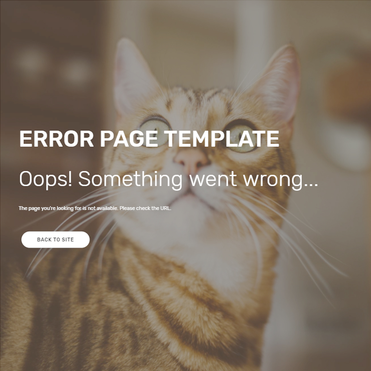 HTML Bootstrap Error Page Templates