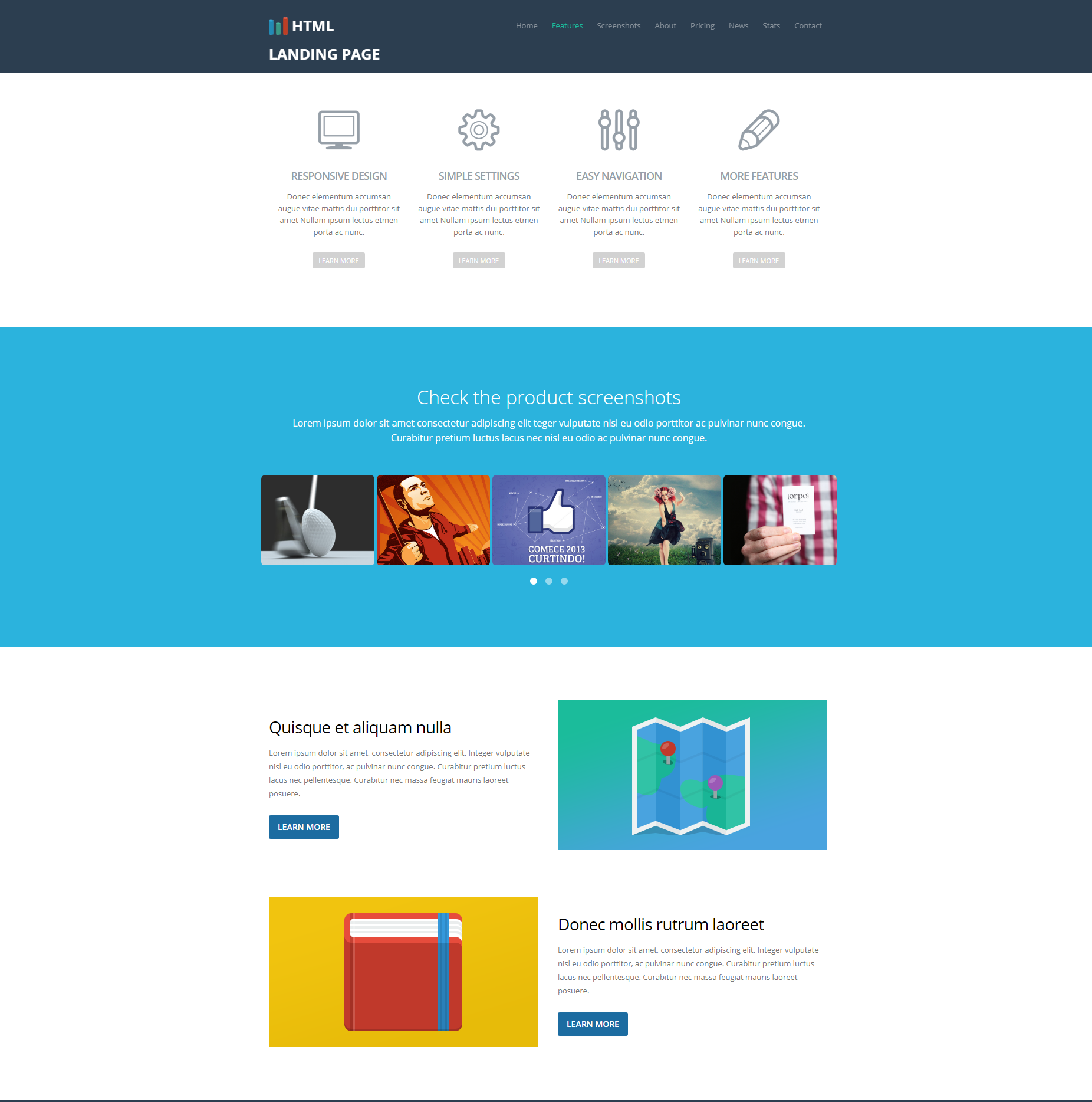 Free Bootstrap Ezyland Templates