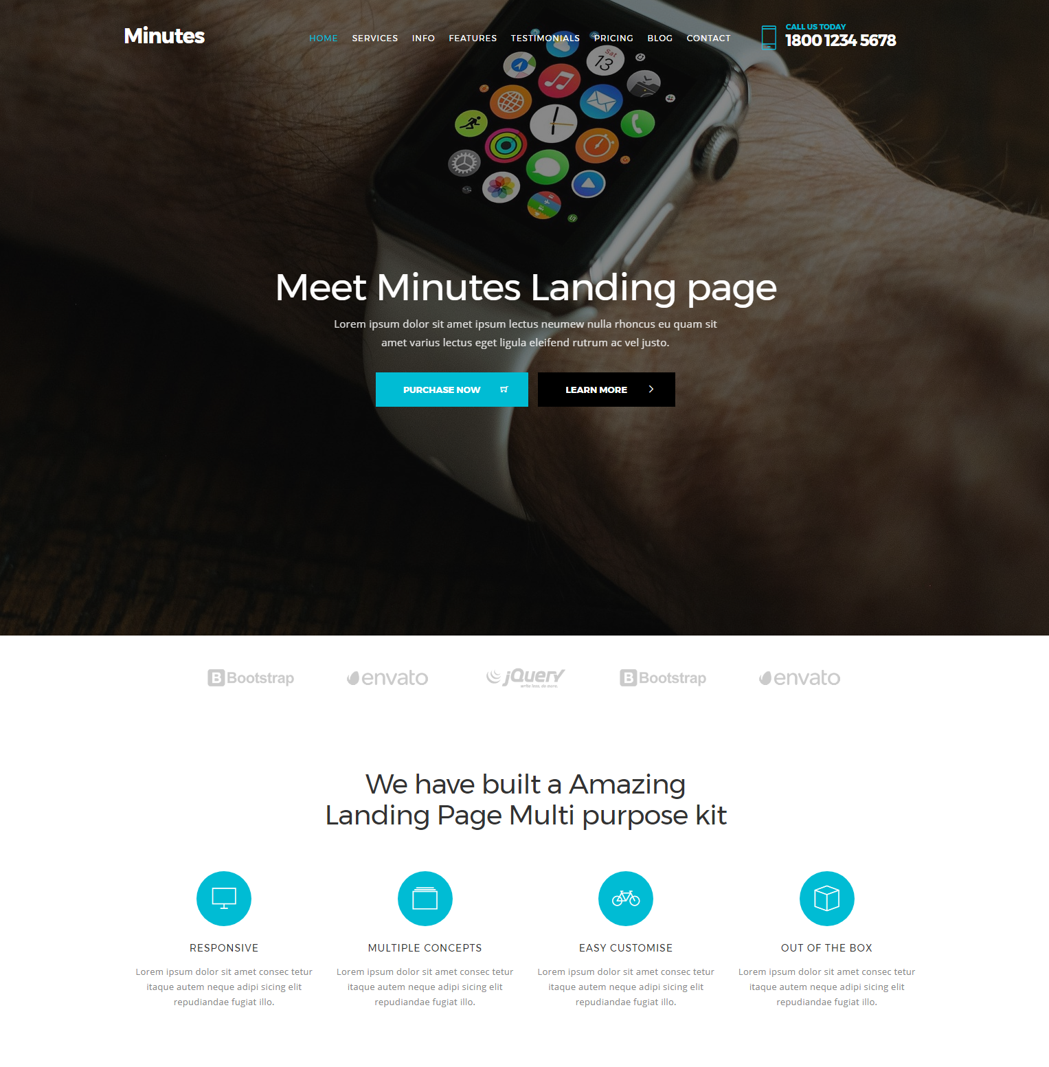 Responsive Bootstrap Minutes Templates