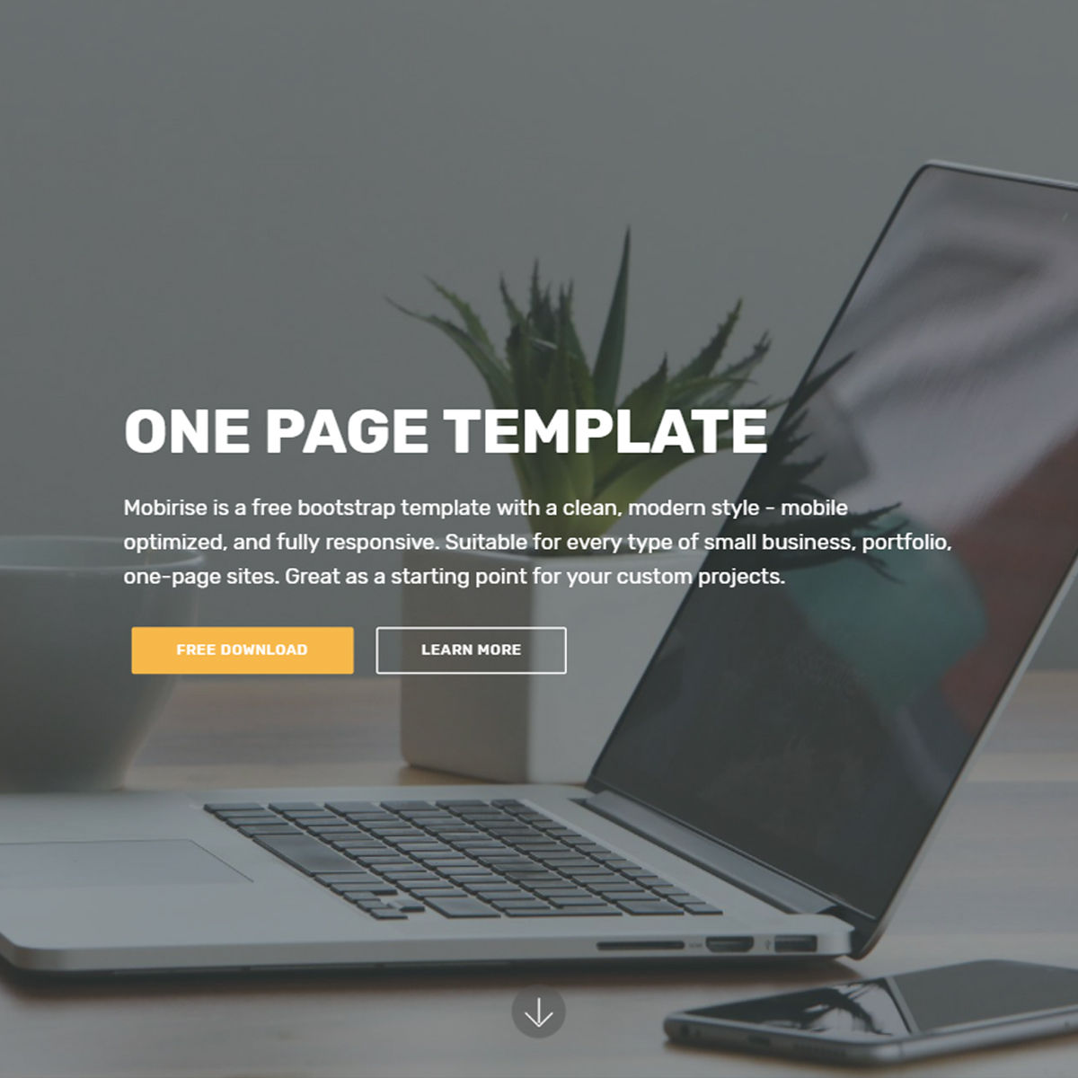 HTML5 Bootstrap One Page Themes
