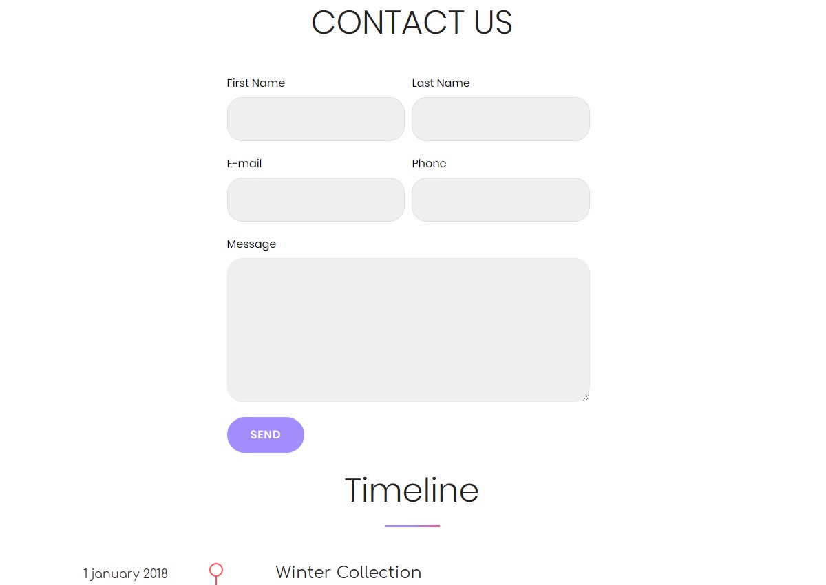 Bootstrap Forms and Timelines 