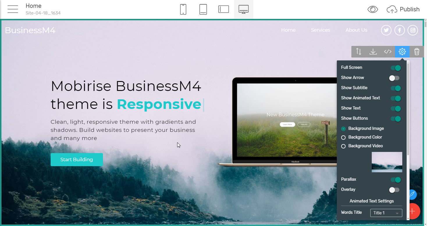 HTML Bootstrap Business Theme - premium html template