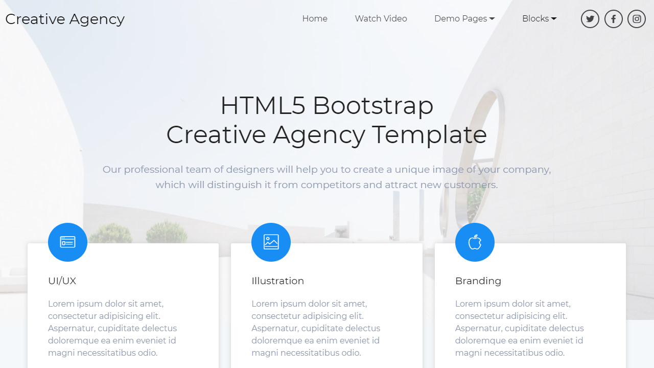 22+ Free Bootstrap Themes Expected to Get in the Top in 22 With Regard To Html5 Blank Page Template