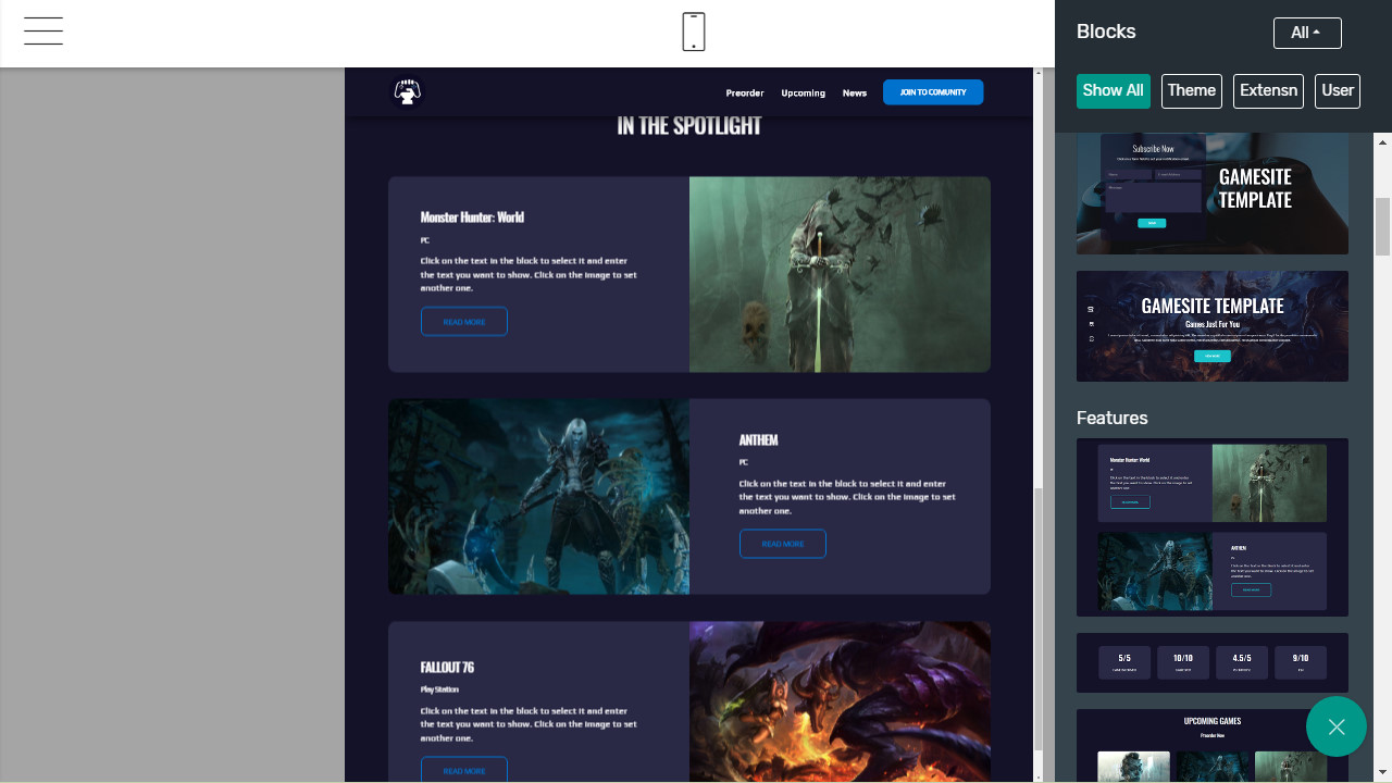 Gaming HTML Website Design - GamingAMP