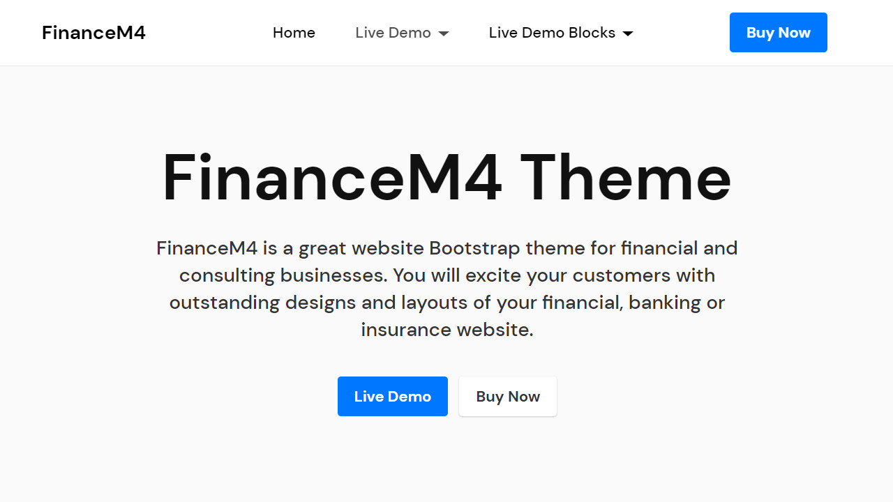 Finance Website Template