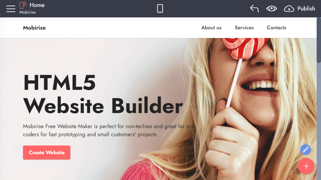 html5 website builder