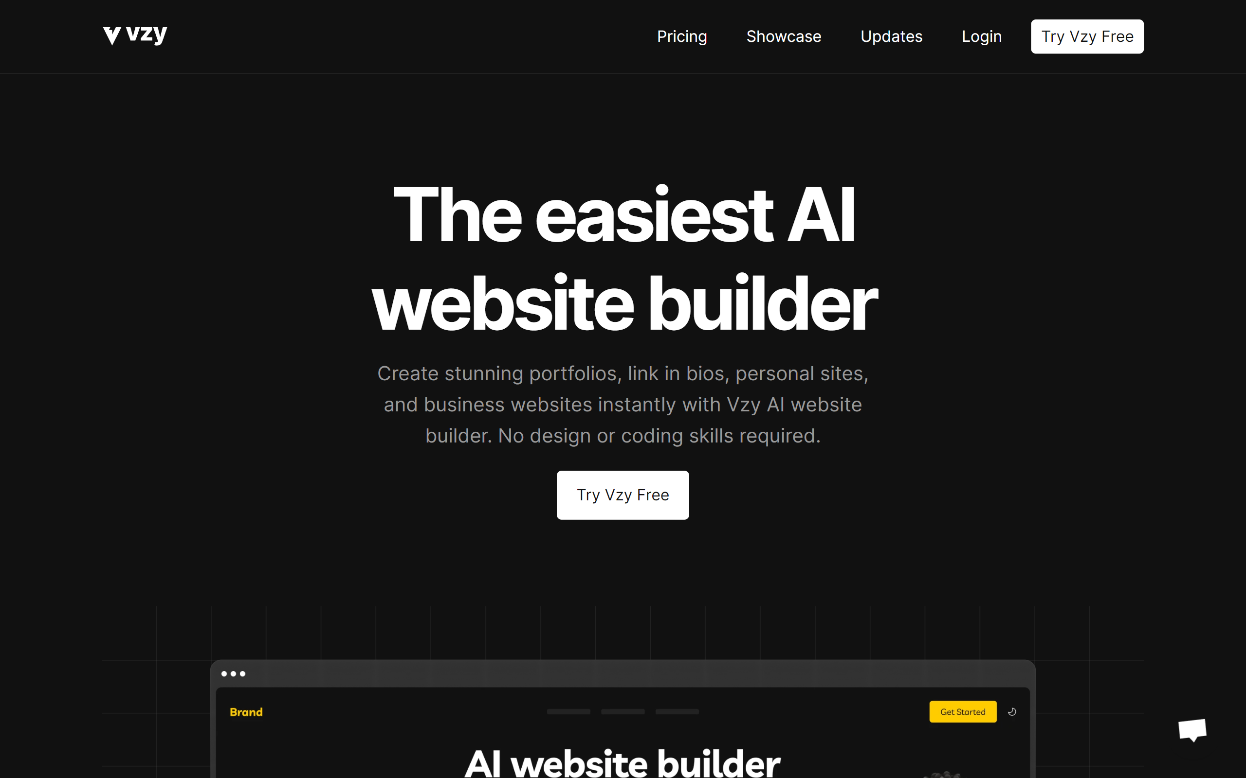Vzy AI Website Builder
