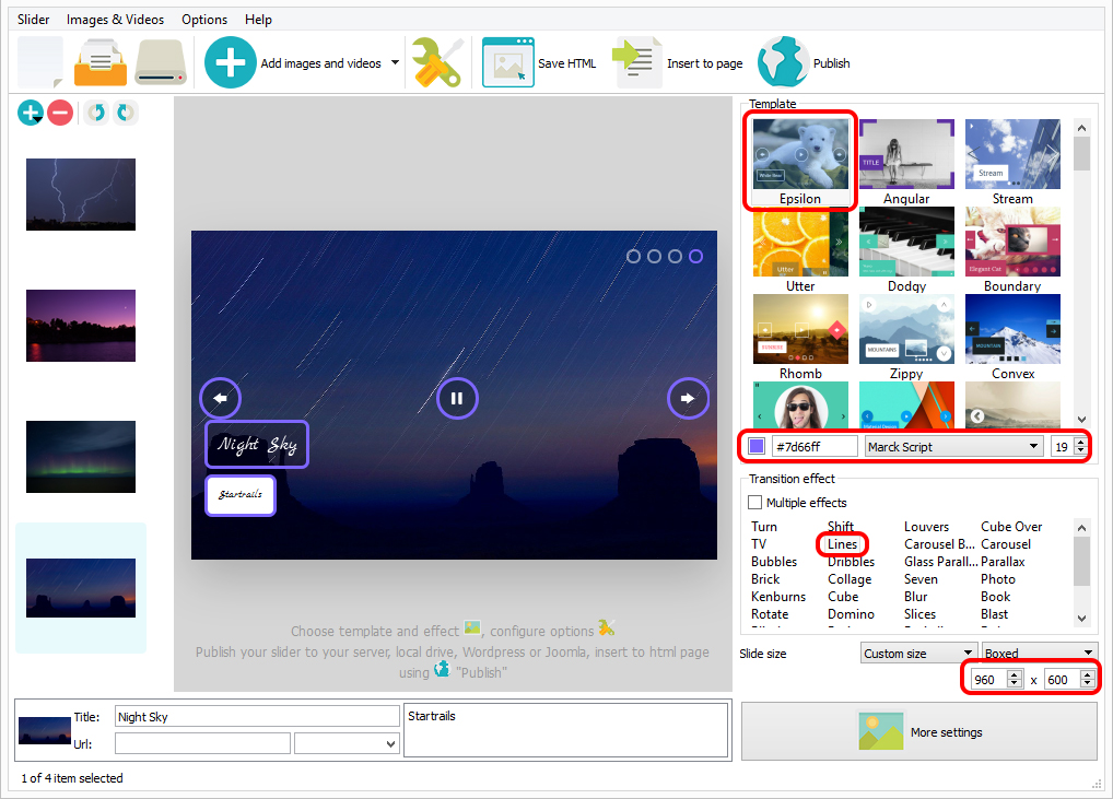 HTML5 Slideshow Template