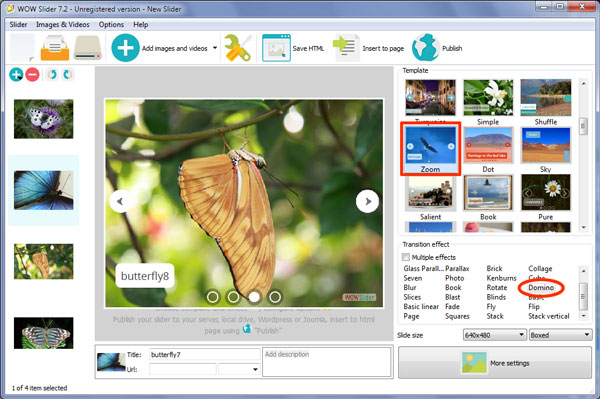 Slideshow software for websites